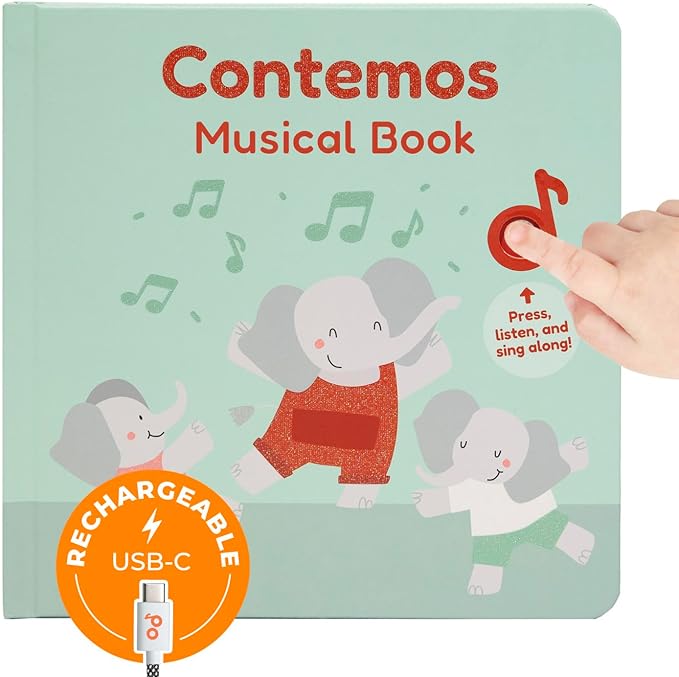 Cali's Books Spanish Count - Nursery Rhymes Sound Book for Babies and Toddlers 1-3, Baby Book with Songs for Kids, Educational Song Learning Toys, Libros en Espanol para ninos (Contemos)-CubbioJoy