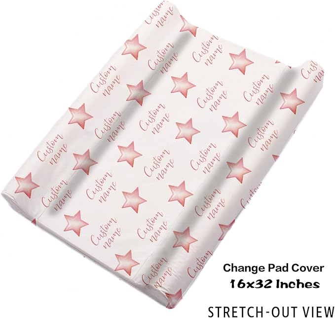 Custom Nursery Crib Bedding Set: Personalized Name 4 Piece Starry Sky Elephant Design Baby Crib Sets for Girls - Toddler Double Layer Blanket Set, Comfortable Crib Bed Sheets for Baby Toddlers-CubbioJoy