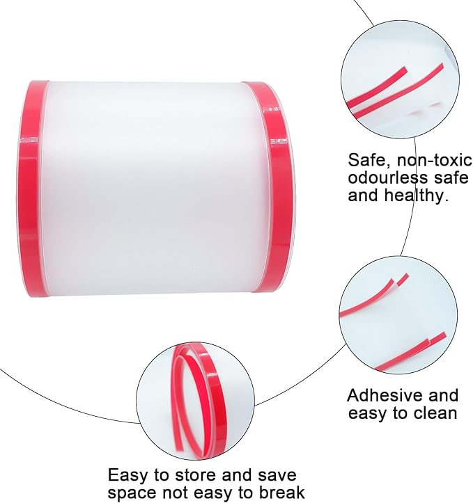 2 PCS Door Pinch Guard for Baby Proofing, Door Protector for Kids Finger Pinch Guard, Door Hinge Cover Door Jam Shield for Child Safety (Frosted 47.24 x 6.69inch)-CubbioJoy