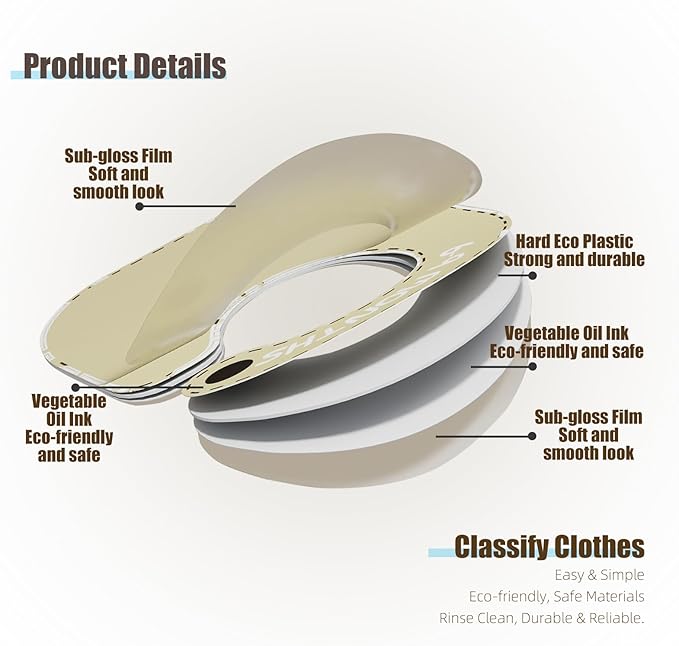 Baby Closet Dividers (Set of 8), Baby Hanger Dividers for Infant to Toddler, Nursery Organization for Clothes, Girl & Boy Closet Organizers-CubbioJoy