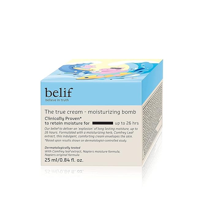 belif The True Cream Moisturizing Bomb with Oak Husk and Vitamin B | Moisturizer | Good for Dry Skin, Dryness Dullness, and Uneven Texture |For Normal, Dry Skin Types-CubbioJoy