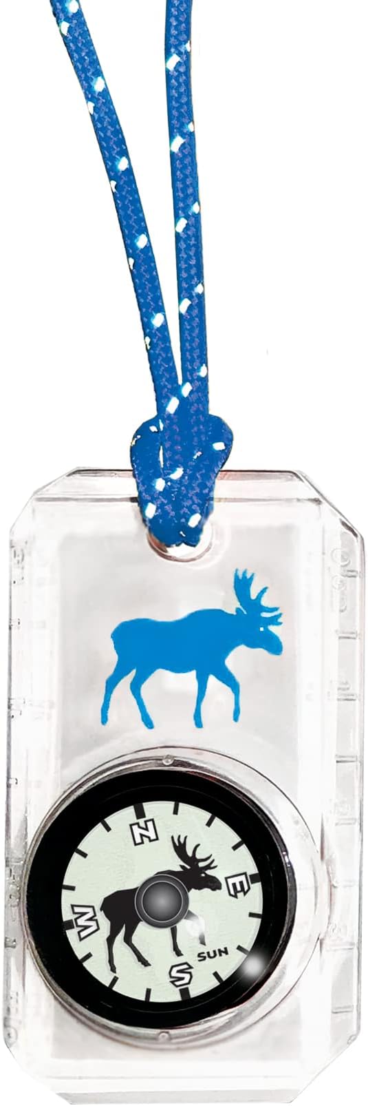 Big Discoveries Wildlife Compass for Kids - Children's Compasses for Camping, Hiking, and Exploring | Break-Away Neon Lanyard-CubbioJoy