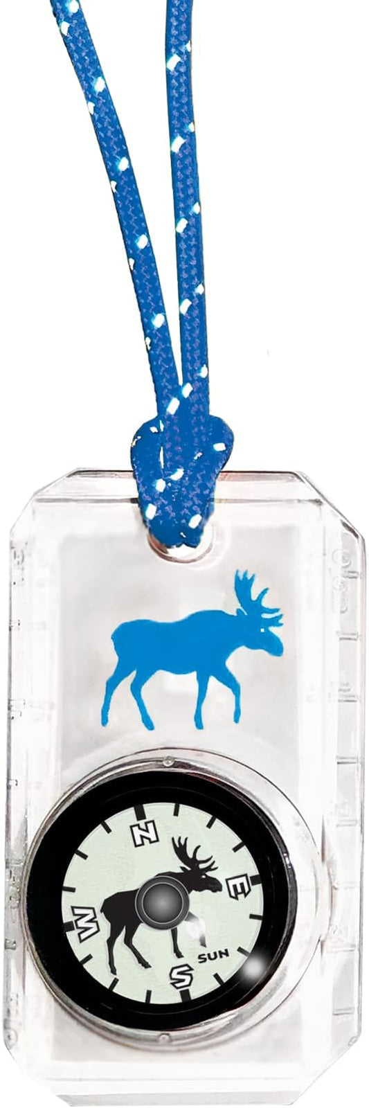 Big Discoveries Wildlife Compass for Kids - Children's Compasses for Camping, Hiking, and Exploring | Break-Away Neon Lanyard-CubbioJoy