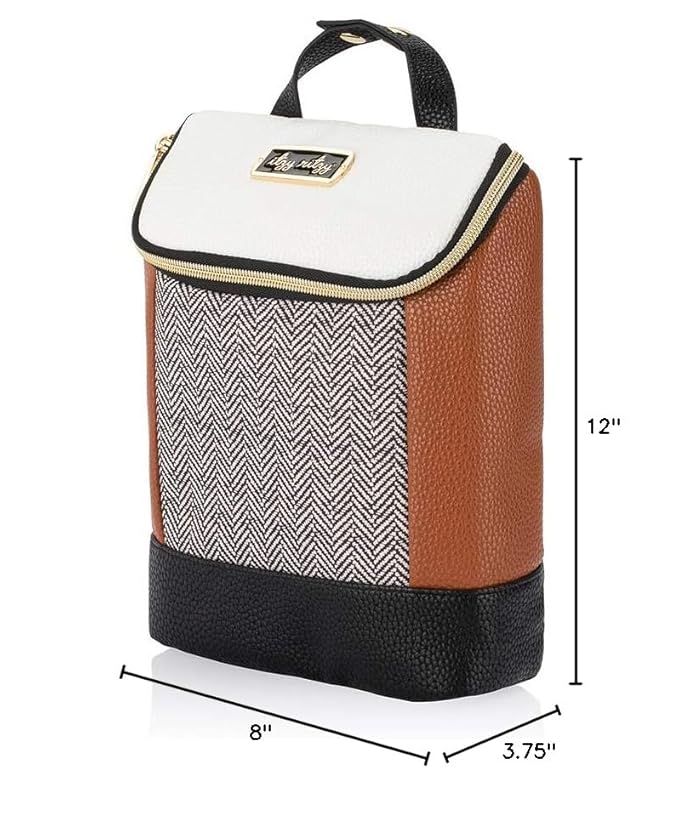 Itzy Ritzy Insulated Bottle Bag – Keeps Bottles Warm or Cool - Holds 3 Bottles & Features Interior Pocket For Ice Pack (Not Included), Coffee and Cream-CubbioJoy