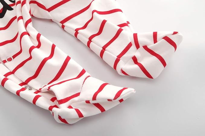 Kiddiezoom Baby and Toddler Boys'Snug Fit Footed One-Piece Romper Jumpsuit Cotton Cotton Footed Outfit-CubbioJoy