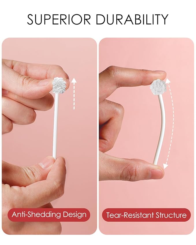 dearlomum Upgraded 32PCS Baby Tongue Cleaner, Disposable Newborn Toothbrush & Oral Cleaning Stick, Gauze Gum Cleaner for Infant Dental Care, 0–36 Months Baby Mouth Wipes-CubbioJoy