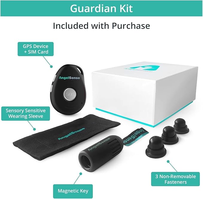 AngelSense Personal GPS Tracker for Kids, Teen, Autism, Special Needs, Elderly, Dementia - 2-Way Auto-Answer Speakerphone & SOS Button - School Bus Tracking - Subscription Required-CubbioJoy