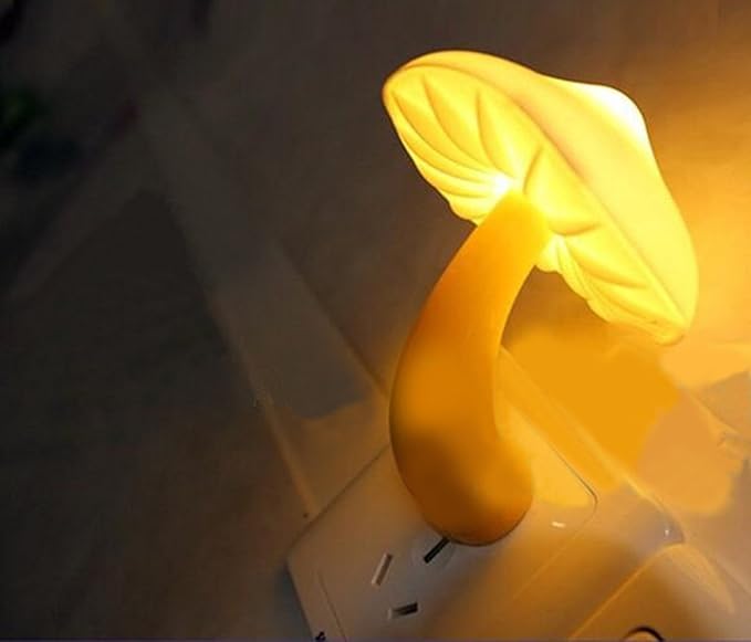 AUSAYE 2Pack Mushroom Night Light Plug in Lamp,Led Lights for Adults Kids Baby Children NightLight Wall Decor Lamp Bedroom Bathroom,Toilet,Stairs,Kitchen,Hallway-CubbioJoy