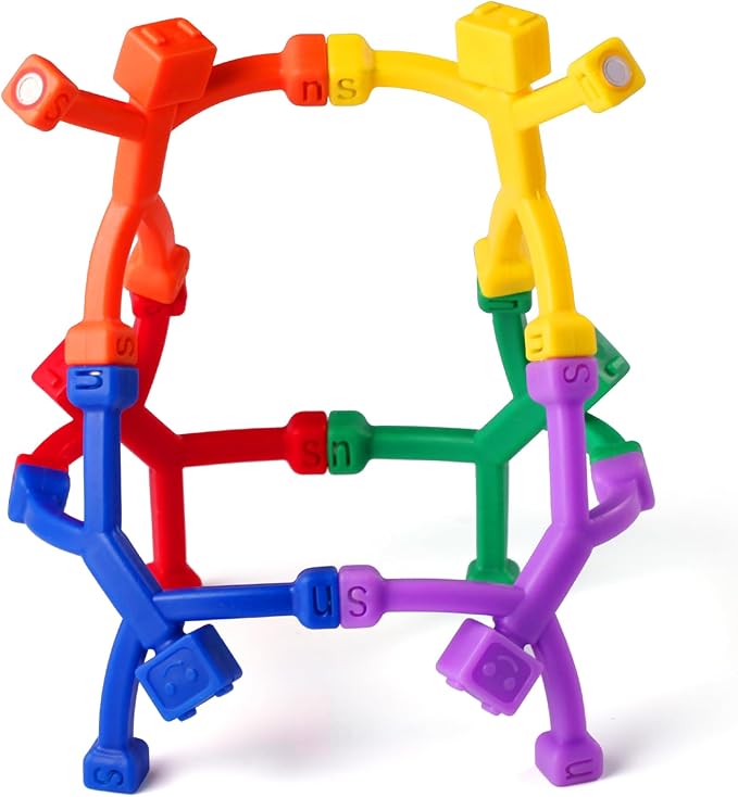 6 PCS Magnetic Travel Toys for Kids, Creative, Portable and Educational, Magnetic-People-Magnet-Men: Cute Robot & Funny Magnets, Small Fidget Toys for Classroom Prizes, Easter Egg Stuffers, Office-CubbioJoy