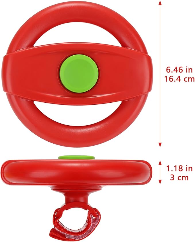 Accmor Stroller Steering Wheel Toy, Pretend Driving Simulated Steering Wheel for Baby Stroller Shopping Carts, Universal Detachable Funny Stroller Shopping Carts Toy Attachment Accessories-CubbioJoy
