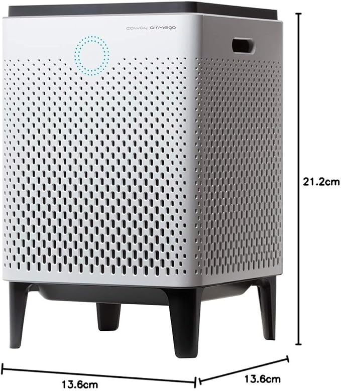 Coway Airmega 300 Smart Air Purifier with 1,256 sq. ft. Coverage, White, Model:AP-1515H-CubbioJoy