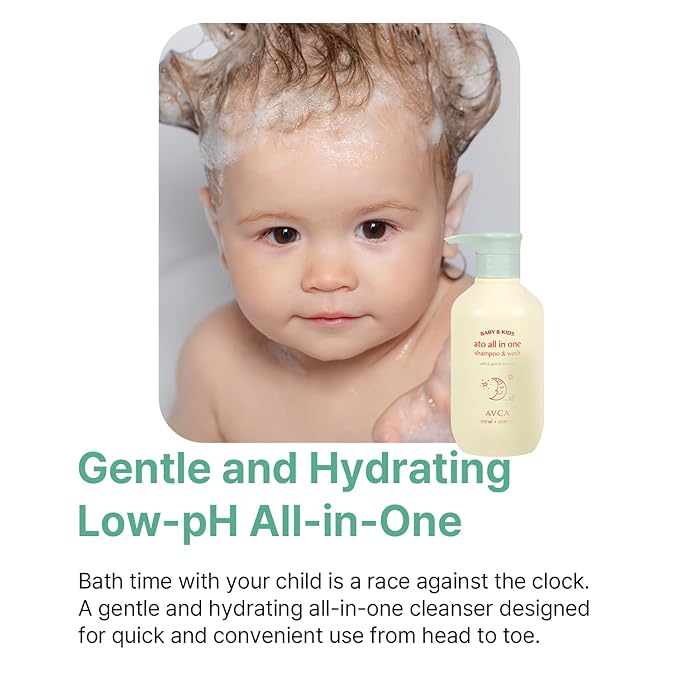 AVCA Baby & Kids All-in-One Shampoo & Wash for Sensitive Skin and Gentle Cleansing 500ml/16.90fl. oz.-CubbioJoy
