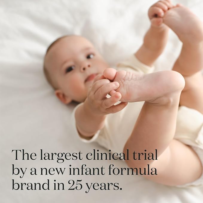 Infant Formula Powder for Infants 0-12 Months, Made With Organic Whole Milk, Clean Label Project Certified, Closest-to-Breast Milk Baby Formula Patented Protein Blend, 24 Ounce (Pack of 4)-CubbioJoy