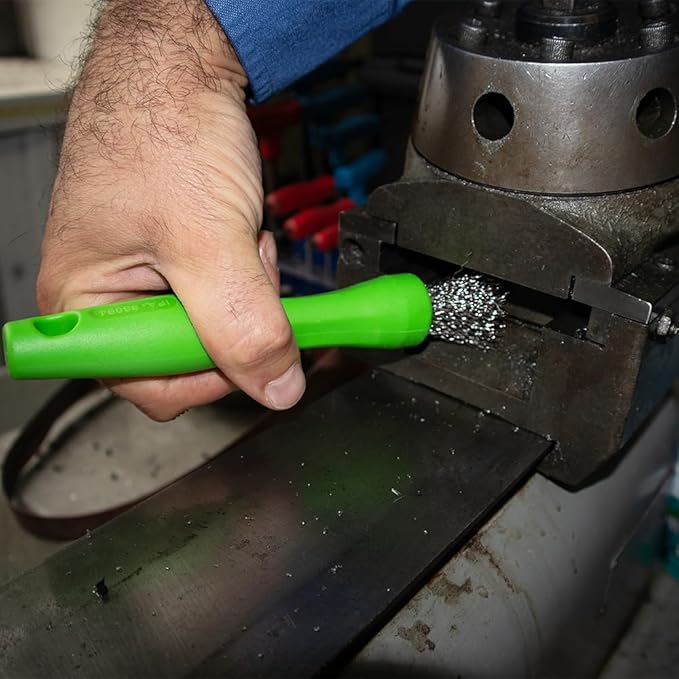 BrushAll® Wire Hand Brush with Ergonomic Handle and Tightly Packed Bristles for Kitchen, Garage, Indoor, Outdoor (Stainless Steel) Patent Pending-CubbioJoy