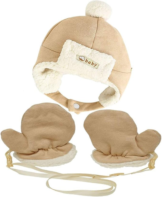 Baby Mittens Sherpa Lined Fleece 0-24 Months Winter-CubbioJoy