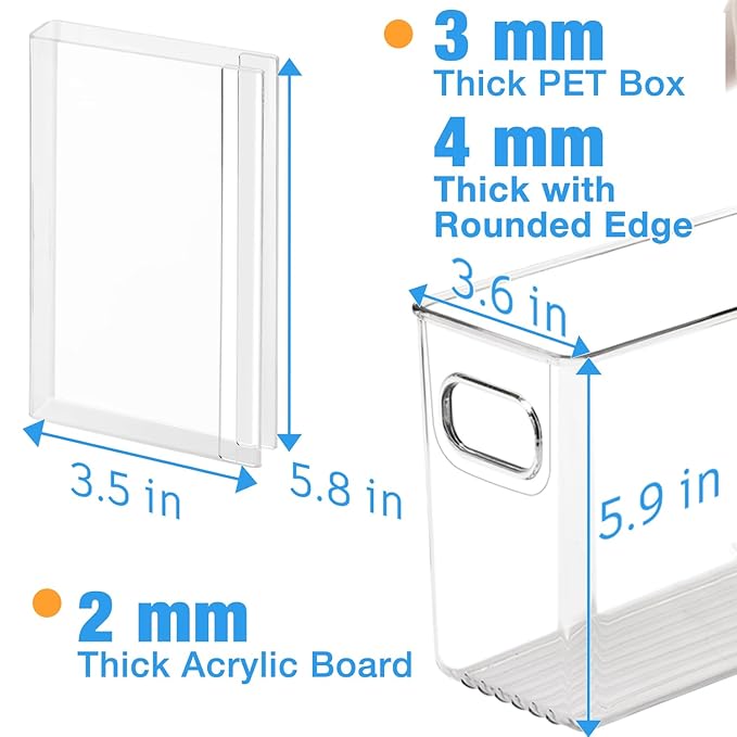 Breastmilk Storage Container with 4 Freezer Flattener Kit to Flatten Standing Breast Milk Bags in Organizer Bins Save Refrigerator Space |Vertical Storage-CubbioJoy