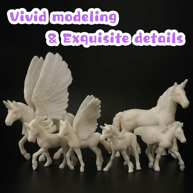 DIY Painting Unicorn Kit Arts and Crafts Set for Kids or Girls Decorate and Drawing 3D Toys for Children Gift(6 Unicorns)-CubbioJoy