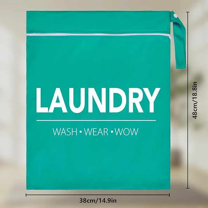 2 Pcs Large Travel Laundry Bag Waterproof Wet Dry Bag Washable Dirty Clothes Bag for Gym Clothes Laundry Wet Clothes Swimming Yoga-CubbioJoy