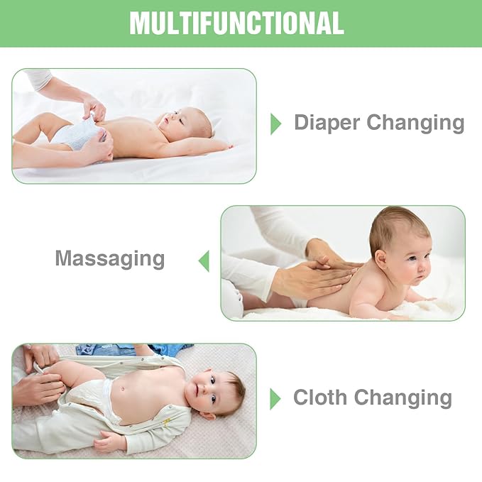 Baby Dresser Changing Table with Drawers,Shelf,Hidden Laundry Basket Storage,2 in 1 Nursery Dresser Chest for Infants, Baby Diaper Changing Station for Daycare,Bedroom,White-CubbioJoy