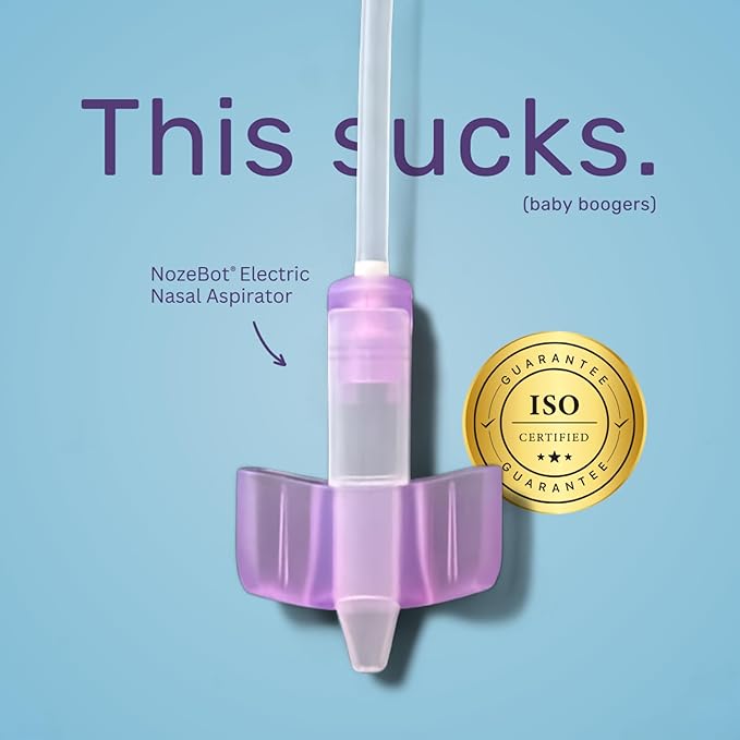 Dr. Noze Best Baby’s First Year Bundle | Pediatrician-Designed Electric Baby Nasal Aspirator with Newborn Nosepiece & 40 Filters | Baby Registry Essential for Congestion Relief-CubbioJoy