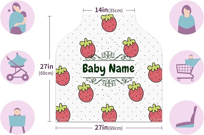 Baby Car Seat Stroller Cover Nursing Cover New Mom Breastfeeding Scarf Soft Stretchy Infant Carrier Cover Car Canopy Coverage-CubbioJoy