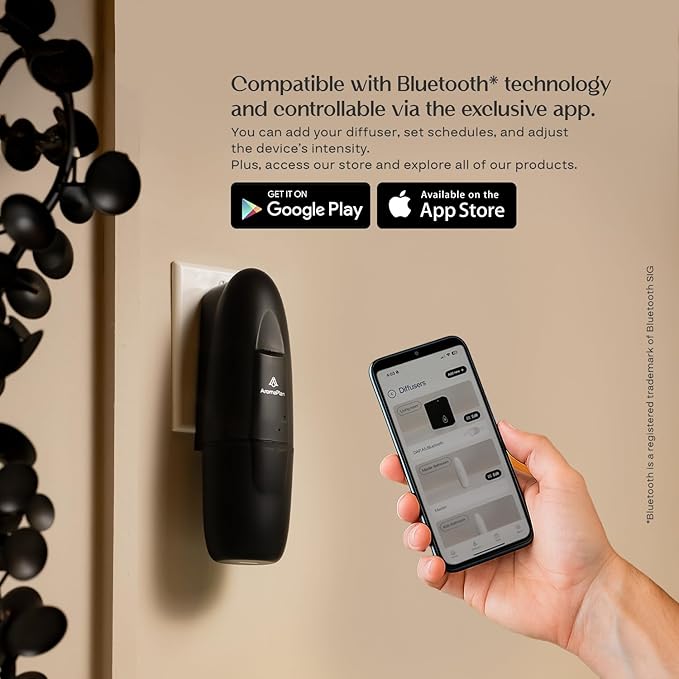 AromaPlan Authentic 2025 Upgraded Plug in Waterless Diffuser (2 Fragrances Included) -Cold Air & Nanotechnology Diffusers for Home & Office- Silent Wall Diffuser Plug in (1 Device +2 Scents)-CubbioJoy