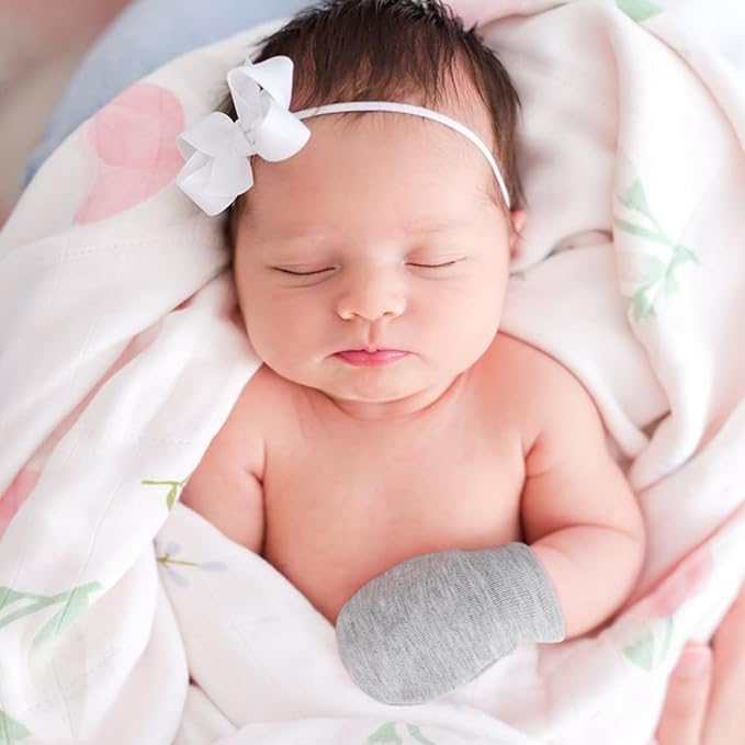 BQUBO 6 Pairs Newborn Baby Boys Girls Mittens 0-6 Months Unisex-Baby Infant Mittens Elastic No Scratch Wrist Gloves-CubbioJoy