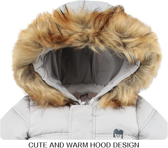 Baby Girl Winter Snowsuit Toddler Jacket Clothes For Boy Infant Jumpsuit Hoodied-CubbioJoy