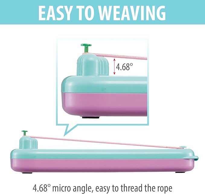 Chilpals Friendship Bracelet Making Kit for Girls,Arts and Crafts for Kids Ages 8-12,Birthday Gifts Ideas for Girl 7 8 9 10 11 Year Old - 2 in 1 Bracelets String Maker Toys Set (Blue)-CubbioJoy