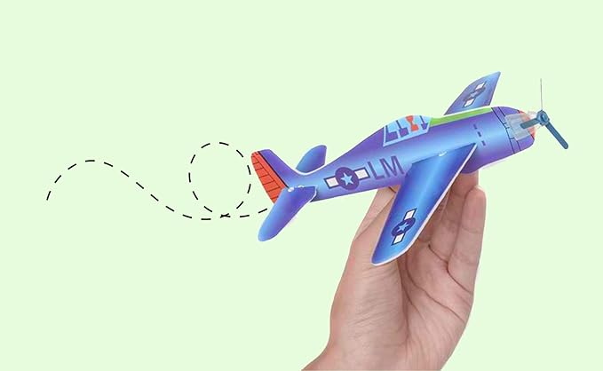 Big Mo's Toys 24 Pack 8 Inch Glider Planes - Birthday Party Favor Plane, Great Prize, Handout Glider, Flying Models, Two Dozen-CubbioJoy