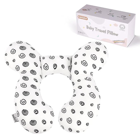 KAKIBLIN Baby Neck Pillow, Baby Head Pillow, Upgraded Travel Support Pillow for Carseat, Neck Support for Car Seat,Pushchair (Snail)-CubbioJoy