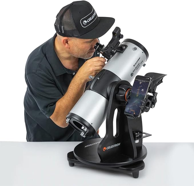 Celestron StarSense Explorer 114AZ App-Enabled Telescope – 114mm Tabletop Dobsonian with Smartphone Dock & StarSense App – iPhone & Android Compatible – Easy-to-Use for Beginners-CubbioJoy