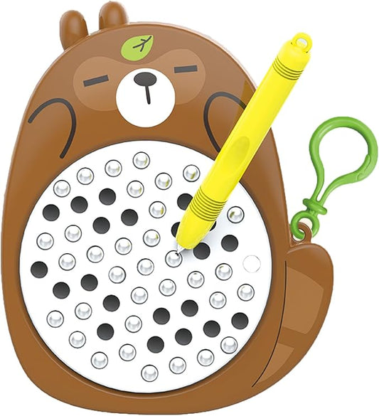 1PCS Sea Otter Magnetic Drawing Board for Kids & Toddlers with Beads and Magnet Stylus Pen - Magnetic Travel Toy for Airplane & Car Ride Activities for Kids-CubbioJoy