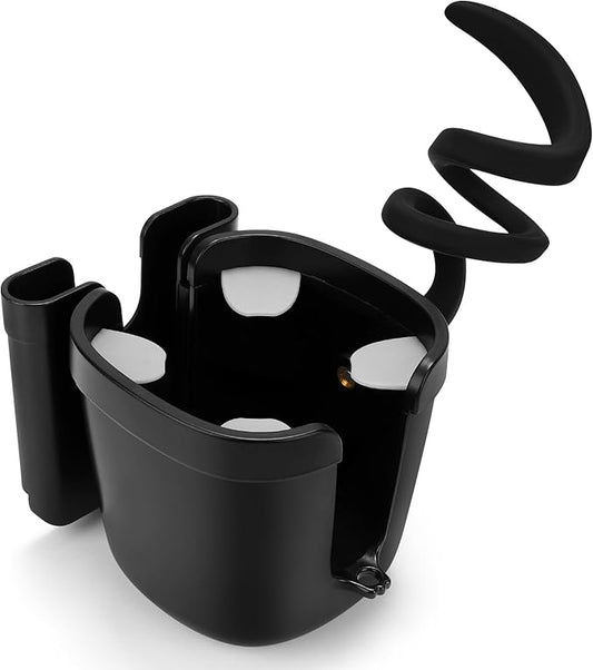 Accmor Stroller Cup Holder, Universal Cup Holder with Silicone Gooseneck Arm, Bike Cup Holder, 360° Rotatable Large Caliber Drinks Holder for Stroller, Bike, Wheelchair, Walker-CubbioJoy