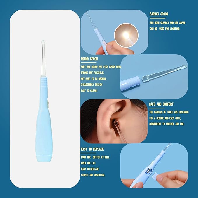 Baby Grooming Kit, Baby Essentials for Newborns, Portable Baby Care Kit, Contains Baby Nail Clippers, Baby Comb, Baby Brush, Baby Ear Wax Removal Tool and More (10 in 1) (Blue)-CubbioJoy