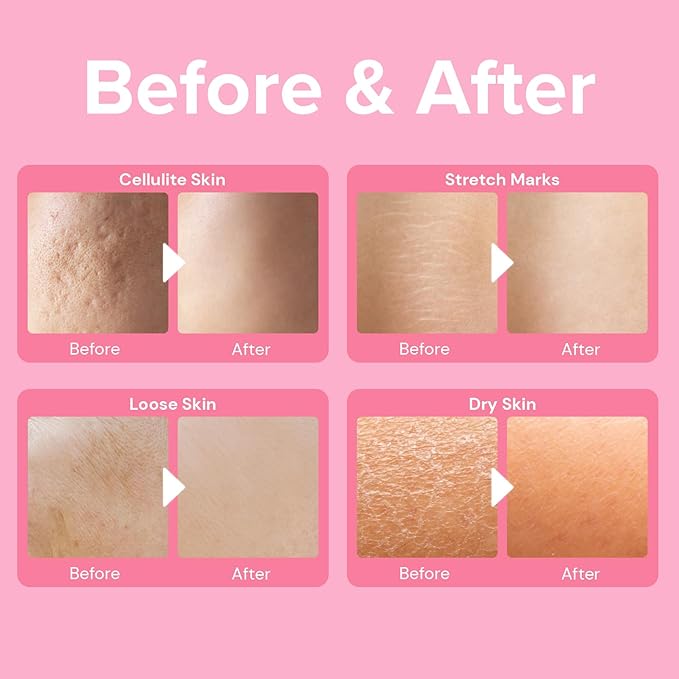 Anti Cellulite Body Firming Cream: Tightening & Lifting Booty Lotion with 3D Thermal Tech for Thighs, Belly, Bum & Women Sagging Skin, Shea Butter & Coconut Oil, 3.4 oz-CubbioJoy