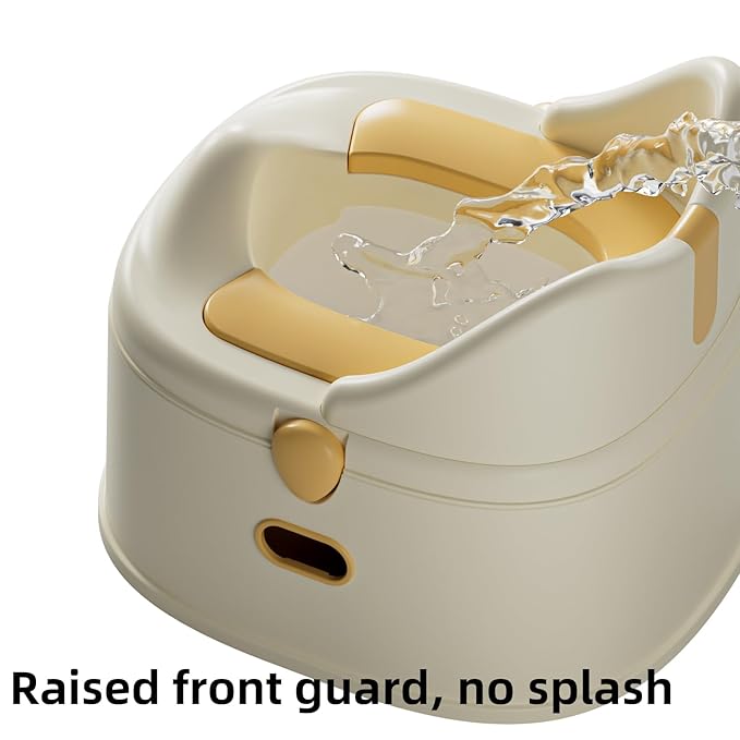 3 in 1 Toddler Potty Training Toilet Seat with Steps Ladder, Foldable Potty Train Chair Adapter for Toddlers Kids Boys Girls, Yellow-CubbioJoy