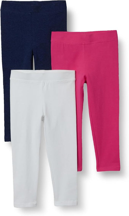 Amazon Essentials Girls and Toddlers' Leggings, Multipacks-CubbioJoy