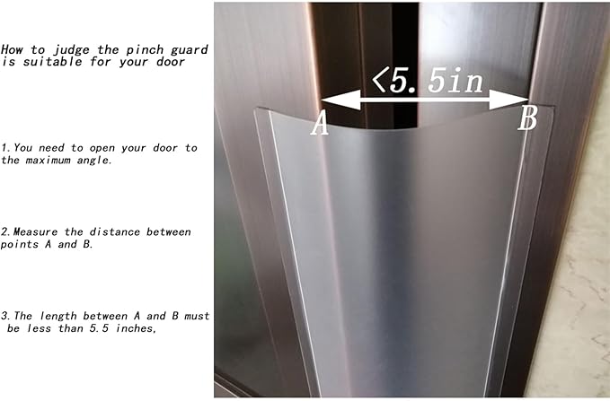 Angloria Baby Proofing Door Pinch Guard, Hinge Cover, Protector for Kids Finger Safety, Heavy Duty Jam Shield, Translucent-CubbioJoy