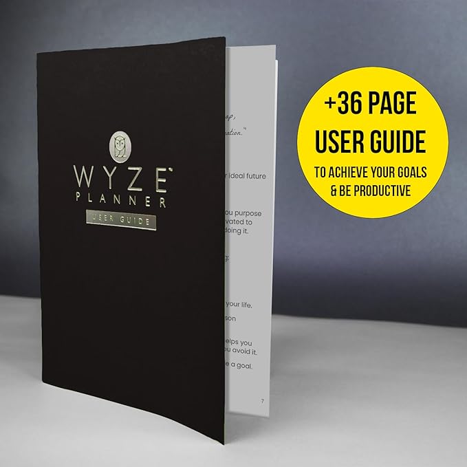 Undated Daily Planner – 1-Year B5 Productivity Organizer with Two-Page Weekly Spread, Goal Setting, Habit Tracker, Weekly & Monthly Pages – Hardcover Time Management Notebook (Black)-CubbioJoy