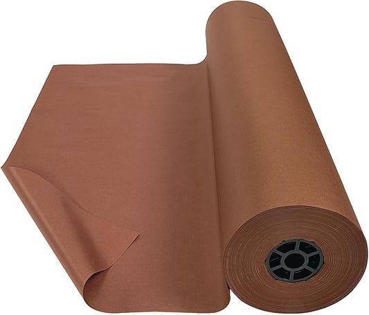 Colorations Prima-Color Fade-Resistant Paper Rolls, Brown, Arts and Crafts, 48" x 60' , Drawing, Finger Painting, Paint, Watercolor, Wall Art, Bulletin Boards, Kids Crafts (Item # DSBR)-CubbioJoy