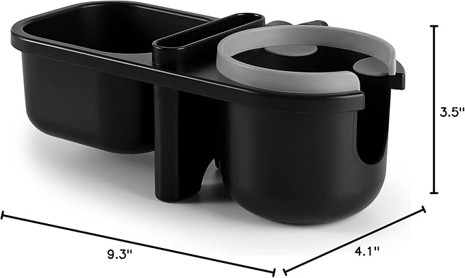 Accmor Stroller Cup Holder with Tray, Universal Cup Holder, Bike Bottle Holder, 360° Rotatable Large Caliber Drinks Holder for Stroller, Bike, Wheelchair, Walker-CubbioJoy