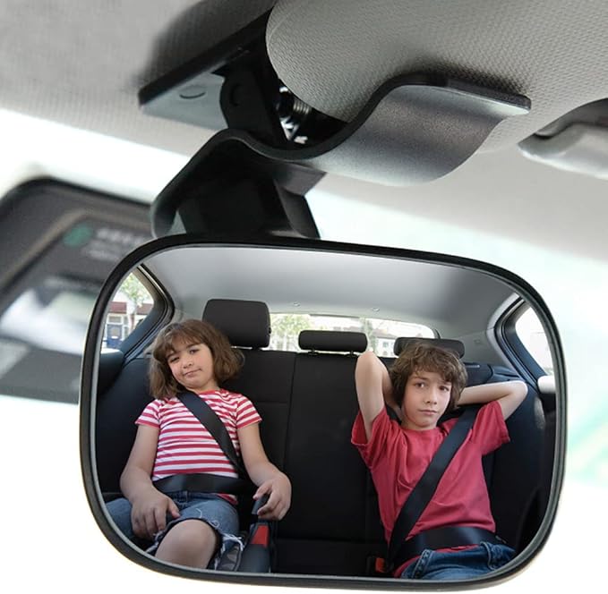 Automotive Interior Rearview Baby Mirror right Wide Angle Convex Mirror for Infant Toddler Child Children Backseat Adjustable Rearview-CubbioJoy