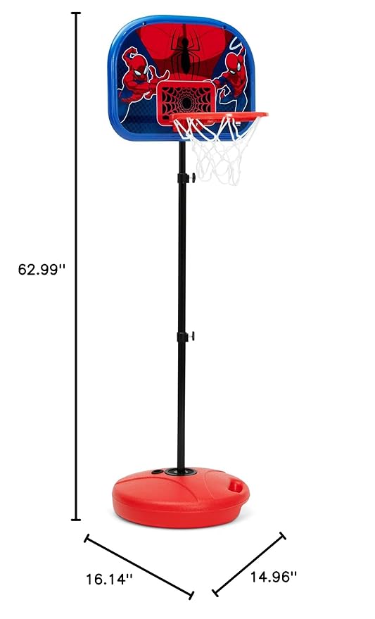 Delta Children - Marvel Spider-Man Basketball Hoop Set for Kids, Red-CubbioJoy