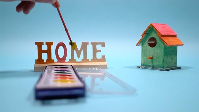 Bedwina Watercolor Paint Sets for Kids - Bulk Pack of 12, 8 Washable Water Color Paints in Palette Tray and Painting Brush for Coloring, Art, Classrooms and Paint Party Supplies-CubbioJoy