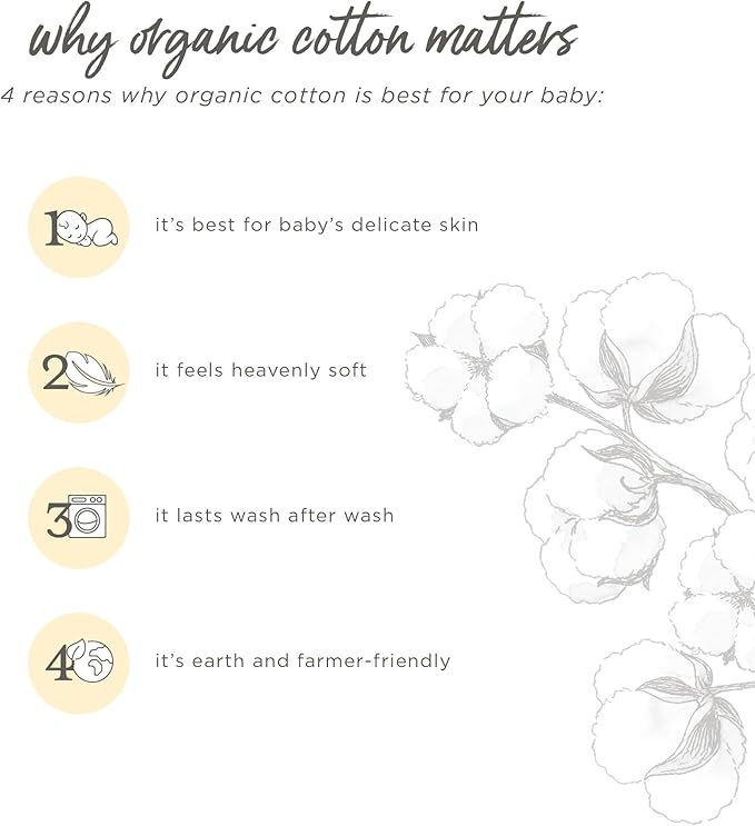 Burt's Bees Baby Baby Girls' Mittens, No-Scratch Mitts, 100% Organic Cotton, Set of 3-CubbioJoy