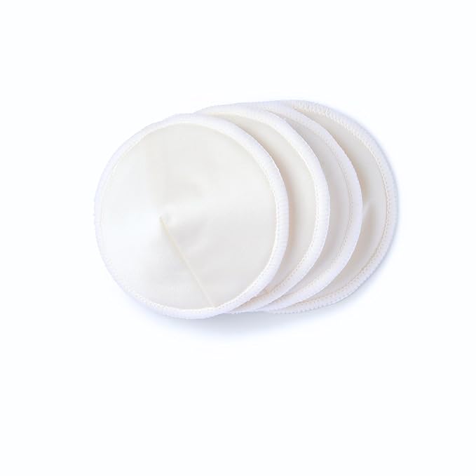 Ameda Washable Nursing Pads | 2 Pairs (4 Count) | Organic Nursing Pads | Breastfeeding Supplies | Reusable Breast Pads for Leaking Milk | Breastfeeding Pads | Viscose from Bamboo-CubbioJoy