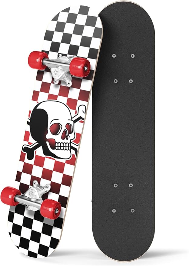 24 inch Rude Boyz Mini Cruiser Skateboard - Aluminium Trucks - Kids Skateboard Ages 5-8 Beginner - Skateboards for Kids-CubbioJoy