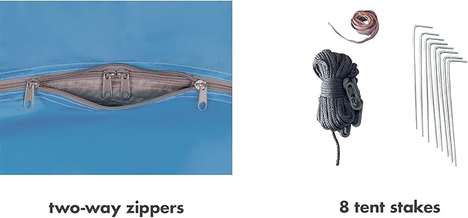 Beach Tent Pop Up Beach Sun Shade Tent with UPF 50+ UV Protection, Removable Floor Zippered Privacy & Ventilation Sun Shelter Family 3 to 4 Person-CubbioJoy