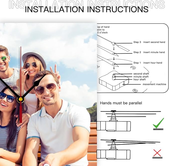 Custom Clocks for Walls Personalized Clocks with Photo Text Logo Customize Gifts for Kitchen Bathroom Home Creative-CubbioJoy